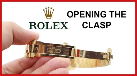 how to remove rolex bracelet|how to open rolex clasp.